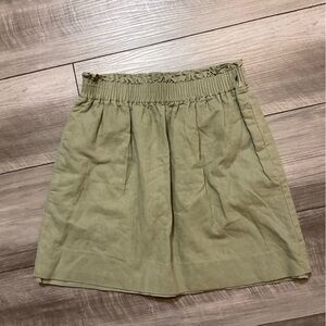 J.Crew Sage Green Linen Skirt
